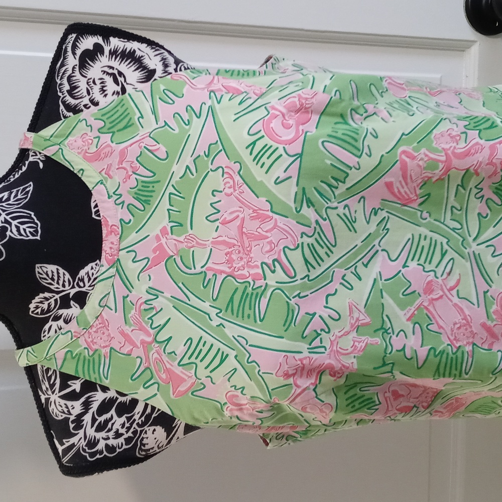 🐒VTG/RARE Lilly Pulitzer🐒 - "Musical Monkeys" Sleeveless Shift Dress - Picture 8 of 15